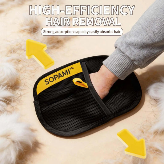 Pet Hair Remover Glove for Clothes and Furniture, Reusable Lint Cleaning Tool-3